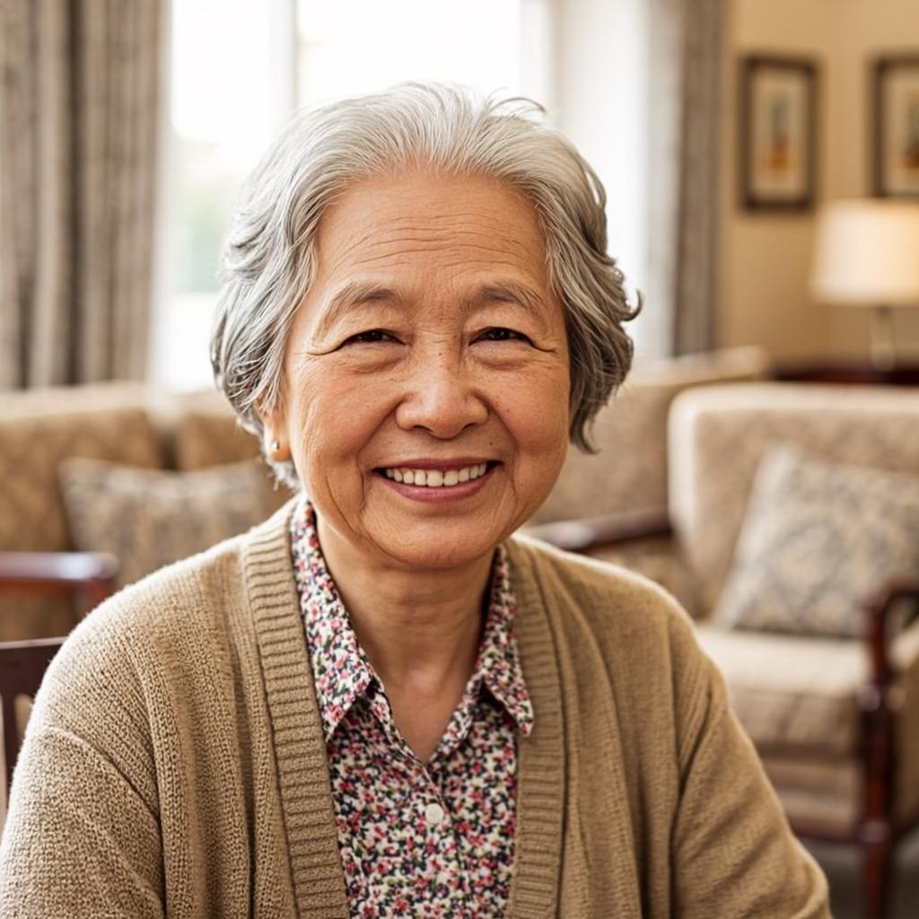 Senior woman enjoying her day